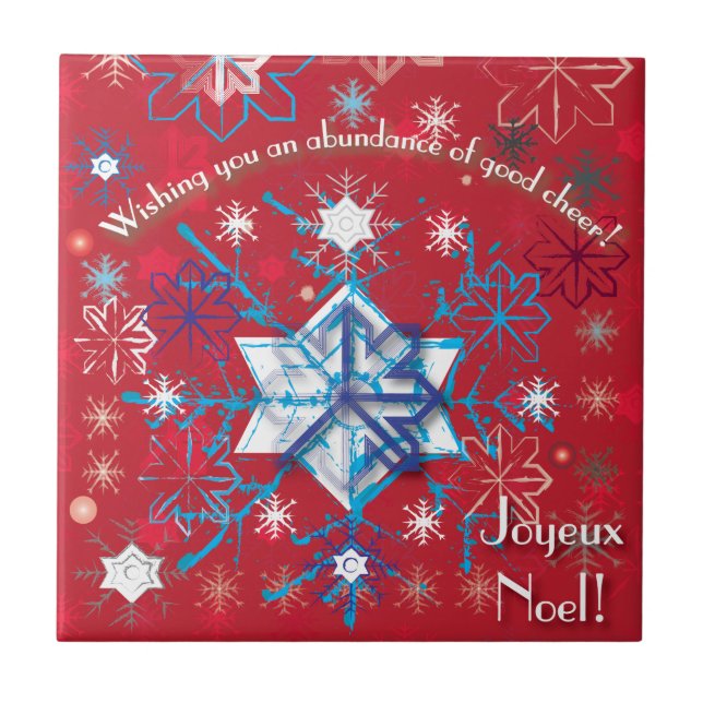Azulejo Saludos de Snowflake I (Frente)