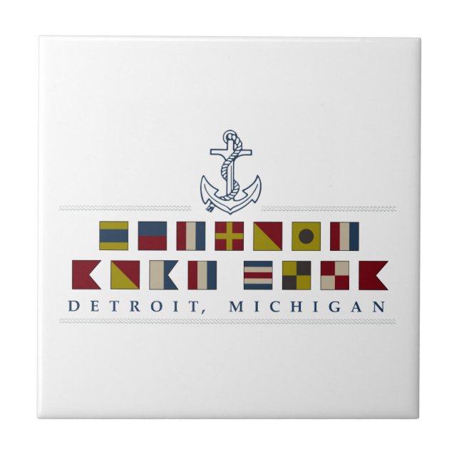 Azulejo Saludos desde Detroit (Frente)