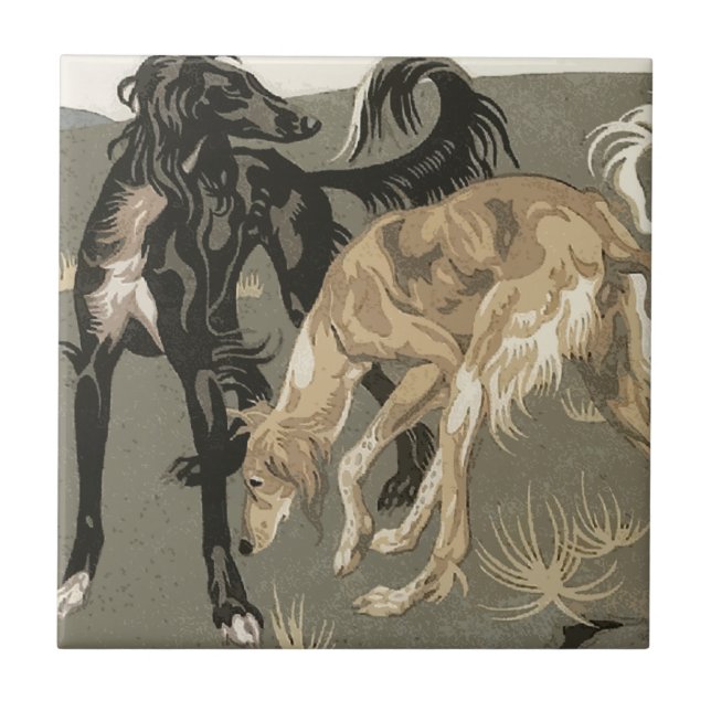 Azulejo Saluki (Frente)