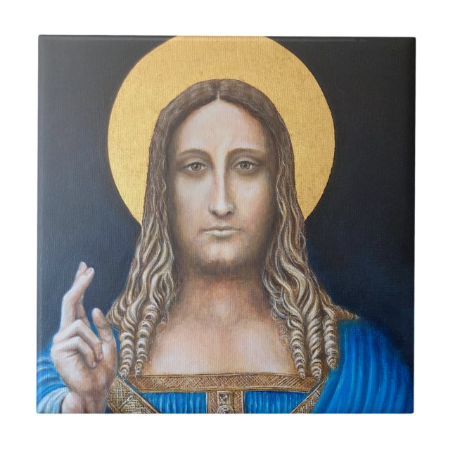 Azulejo Salvator Mundi (Frente)