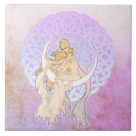 Azulejo Samhain saluda a la diosa lunar Tile cerámico