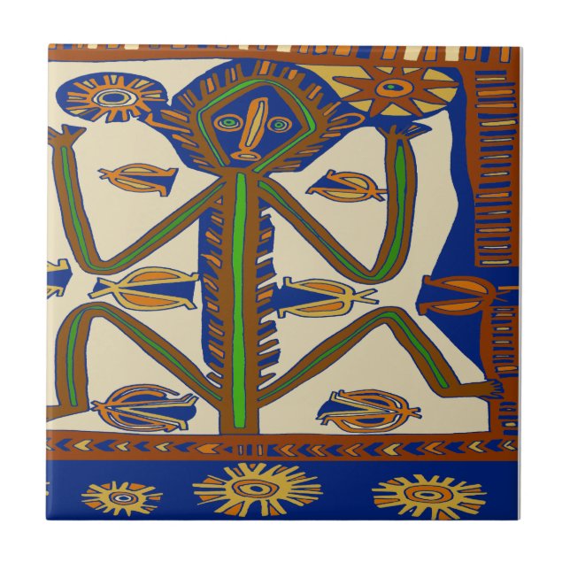 Azulejo Samoa del Sur (Frente)