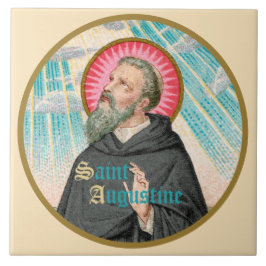 Azulejo San Agustín de Hippo (SAU 047; detalle)
