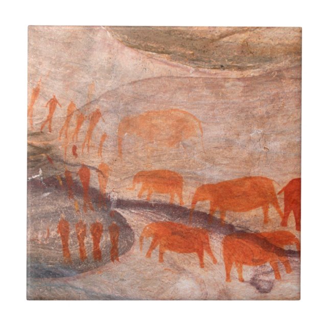 Azulejo San, Arte Rupestre de Bushman, Cederberg Wildernes (Frente)