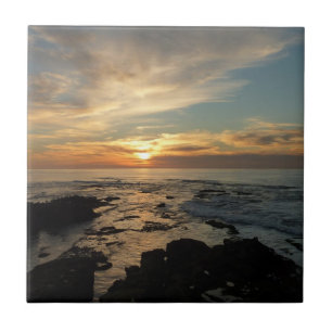 Azulejo San Diego Sunset I California Seascape