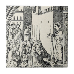 Azulejo San Esteban el Protomártir Iconografía del Arte Fi