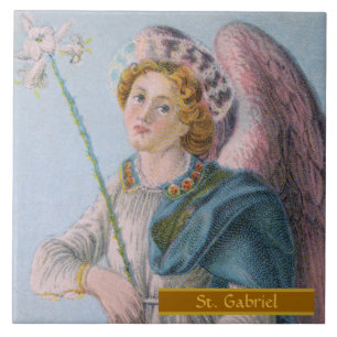 Azulejo San Gabriel Arcángel (detalle; M 017)