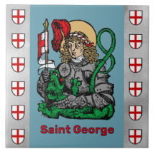 San Jorge y el Dragón (Nuremberg) Tile cerámico