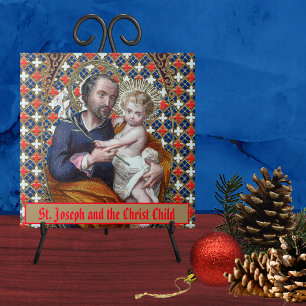 Azulejo San José y el Niño Jesús (DPT 002)