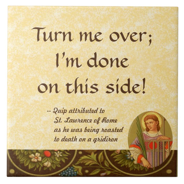 Azulejo San Lorenzo de Roma (PL 04) (Frente)