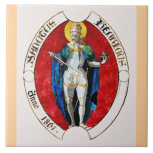 Azulejo San Luis IX de Francia Patrono de Reyes