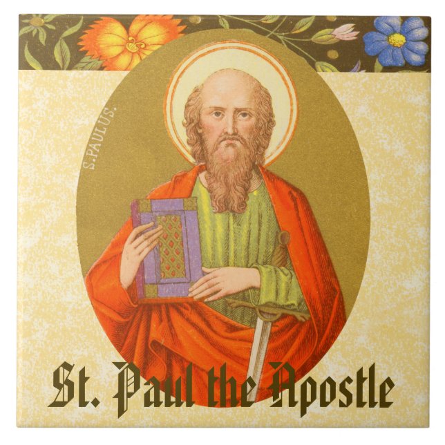 Azulejo San Pablo Apóstol (PM 06) (Frente)