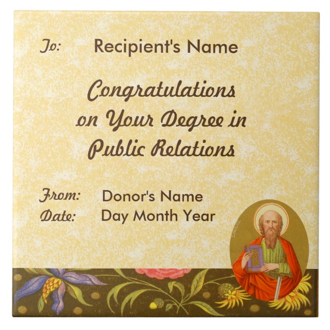 Azulejo San Pablo el Apóstol (PM 06) (Frente)