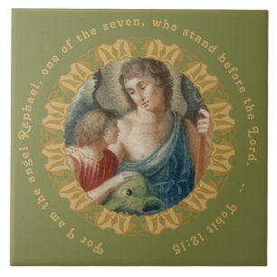 Azulejo San Rafael el Arcángel (M 012)