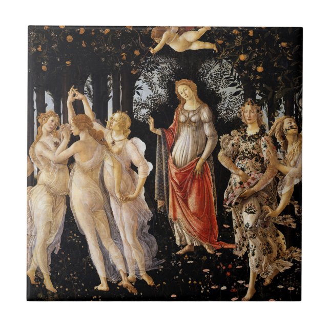 Azulejo Sandro Botticelli - La Primavera (Frente)