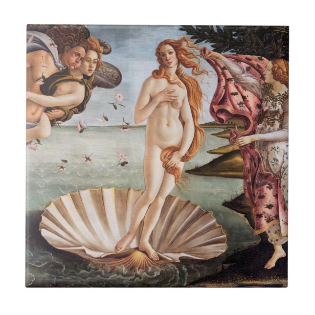 Azulejo Sandro Botticelli - Nacimiento de Venus (Frente)