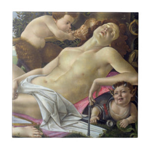 Azulejo Sandro Botticelli - Venus y Marte, lado derecho