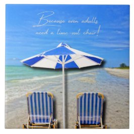 Azulejo Sanibel Island Florida Beach Adult Time Out Chair