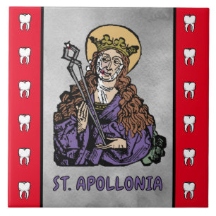 Azulejo Santa Apolonia con diente extraído (Nuremberg)