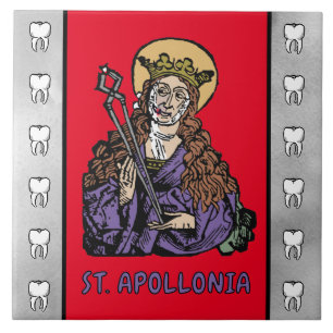 Azulejo Santa Apolonia con diente extraído (Nuremberg)
