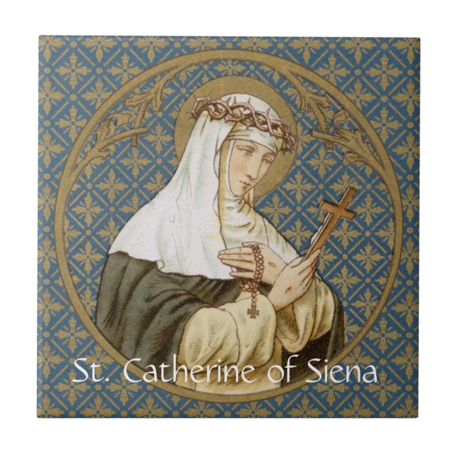 Azulejo Santa Catalina de Siena (BK 19) Mosaico 1 (Frente)