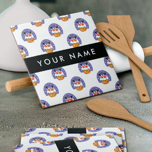 Azulejo Santa Claus En Chimney, Nieve, Navidades, Año Nuev