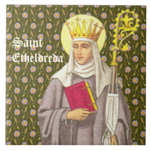 Azulejo Santa Etheldreda (Audrey) (P 003)