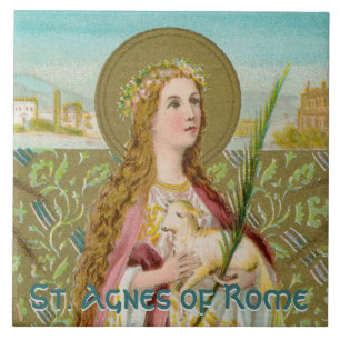 Azulejo Santa Inés de Roma (BC 01)