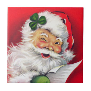 Azulejo Santa, irlandesa, Navidades, Irlanda, irlandés