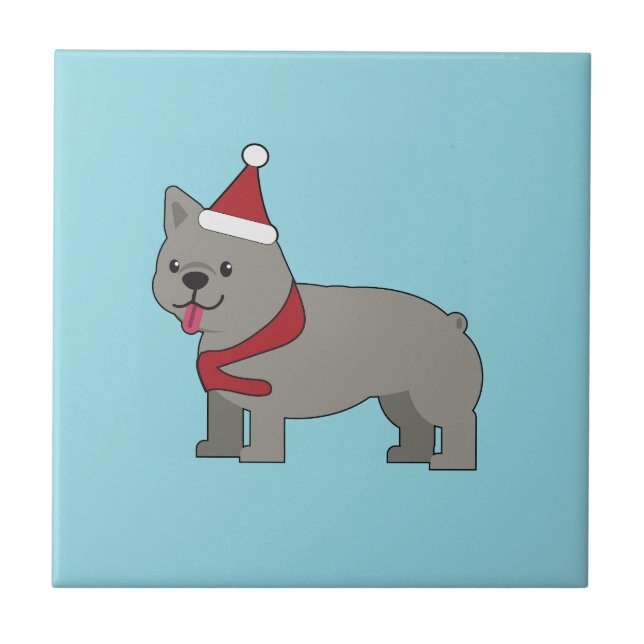 Azulejo Santa Paws Holiday (Frente)