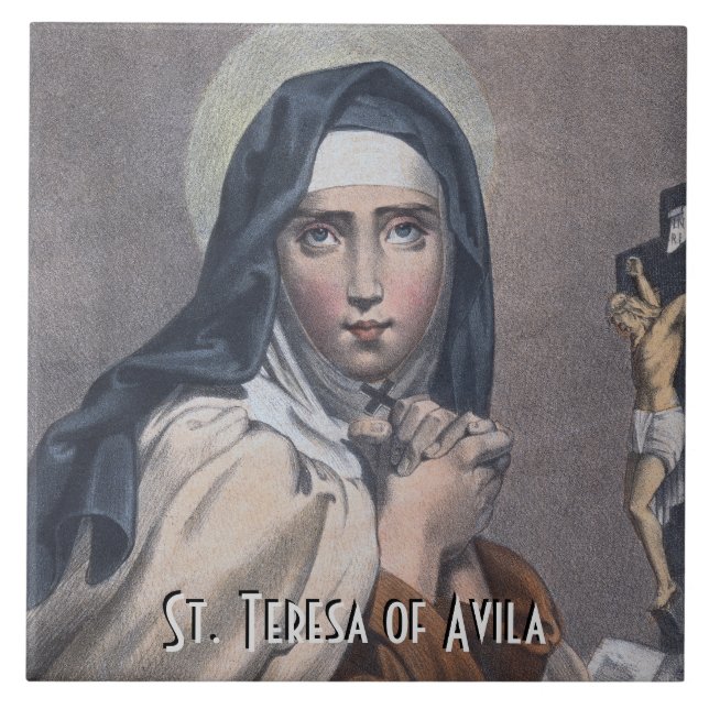 Azulejo Santa Teresa de Ávila (M 008) (Frente)