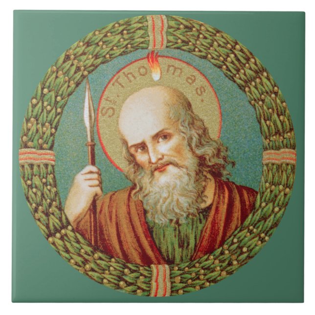 Azulejo Santo Tomás del Apóstol (JMAS 12) (Frente)