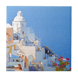 Azulejo "Santorini, Grecia "