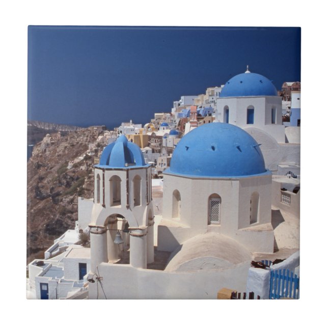 Azulejo Santorini Grecia Tile Cerámico (Frente)