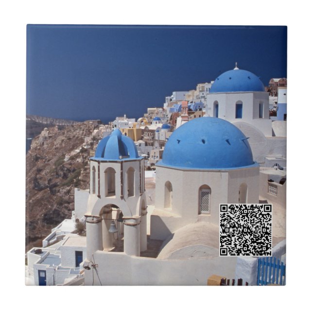 Azulejo Santorini Grecia Tile Cerámico (Frente)