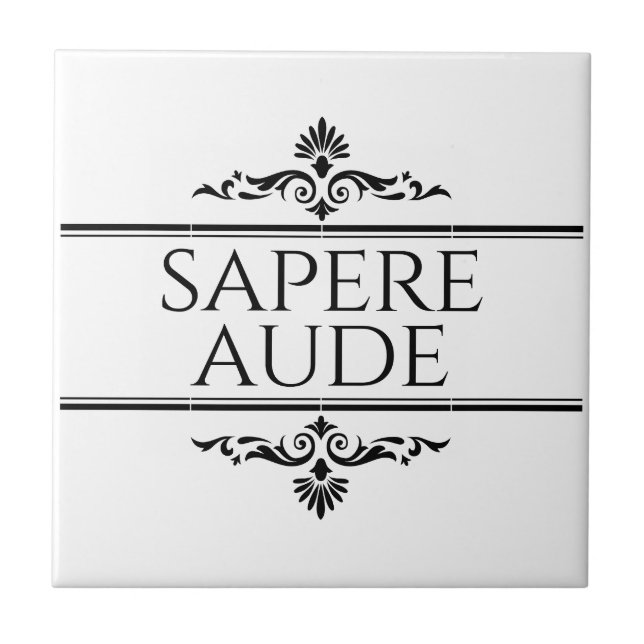 Azulejo Sapere Aude (Frente)