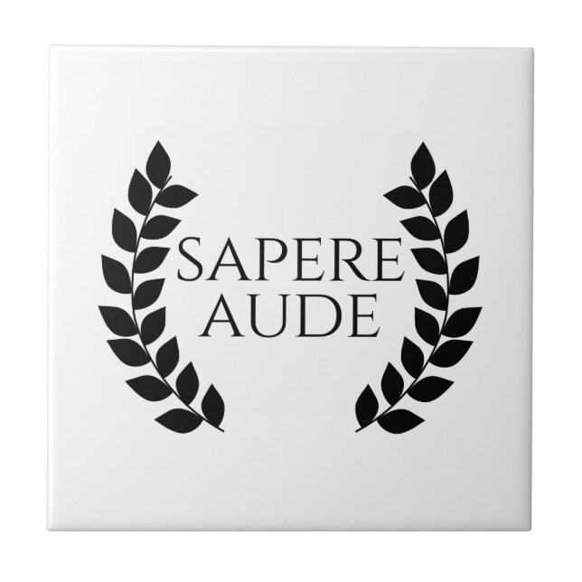 Azulejo Sapere Aude (Frente)