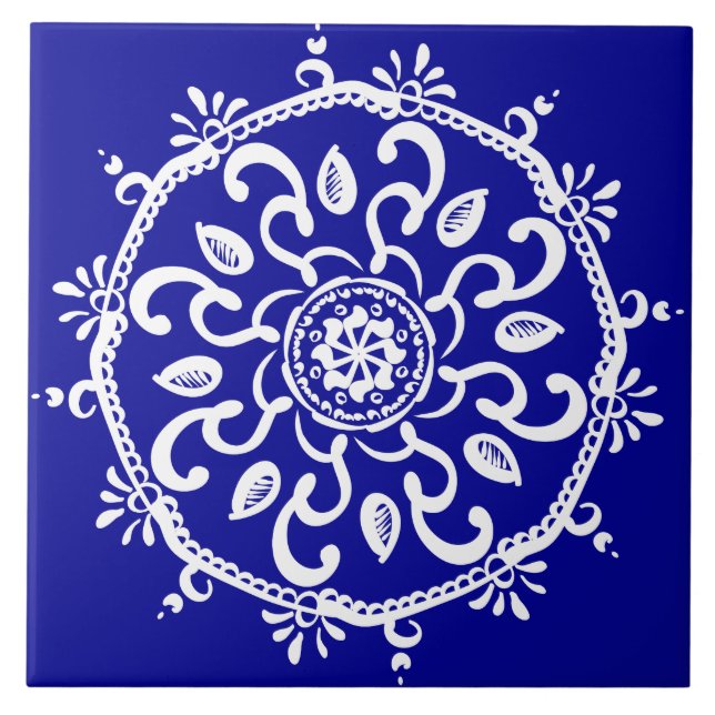 Azulejo Sapphire Mandala (Frente)