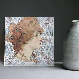 Azulejo Sarah Bernhardt inspiró una obra de arte de Alphon