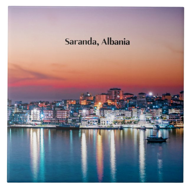 Azulejo Saranda, Albania (Frente)