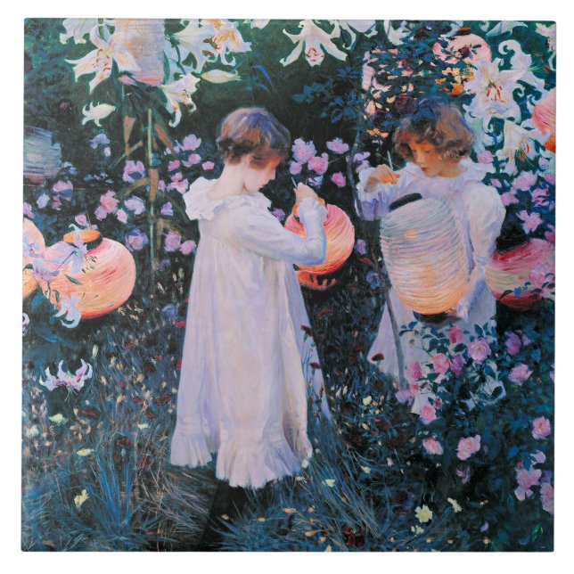 Azulejo Sargento - Carnación, Lily, Rosa de Lily (Frente)