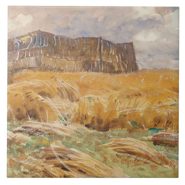 Azulejo Sargento John Singer - Campo camuflado en Francia (Frente)
