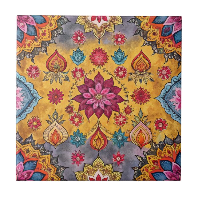 Azulejo Sari indio (Frente)