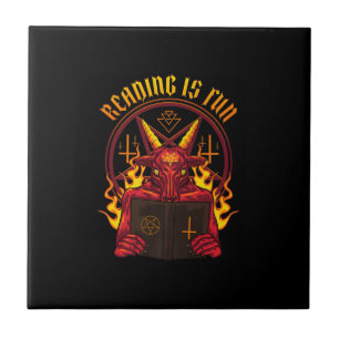 Azulejo Satanic Pagan Goat Premium