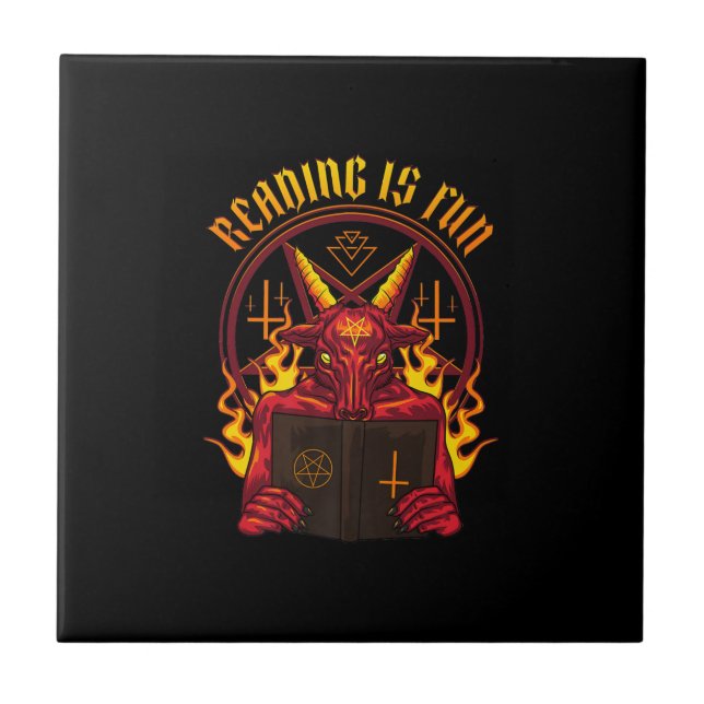 Azulejo Satanic Pagan Goat Premium (Frente)