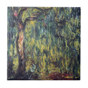 Azulejo Sauce llorón de Claude Monet, Arte fino vintage