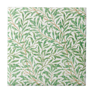 Azulejo Sauce Victoriano Antiguo de Rama de Sauce por Will