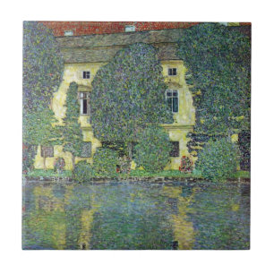 Azulejo Schloss Kammer en el Attersee III de Gustav Klimt