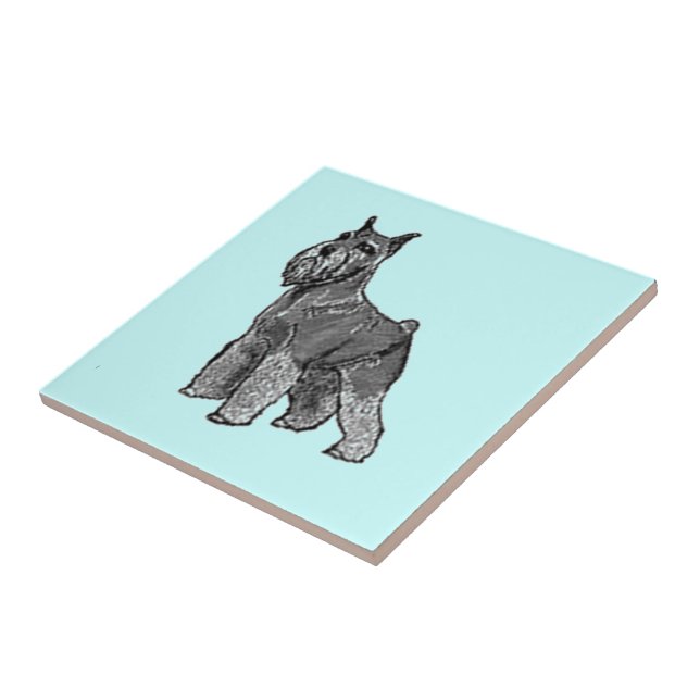 Azulejo Schnauzer (Lado)