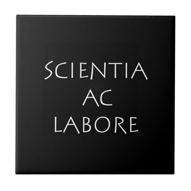 Azulejo Scientia ac labore (Frente)